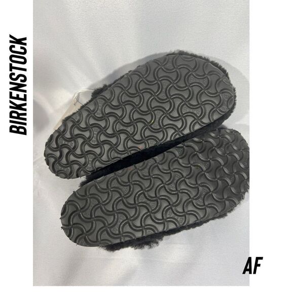 BIRKENSTOCK BOSTON SHEARLING IN TEDDY BLACK NWT Size 39 - Picture 6 of 9